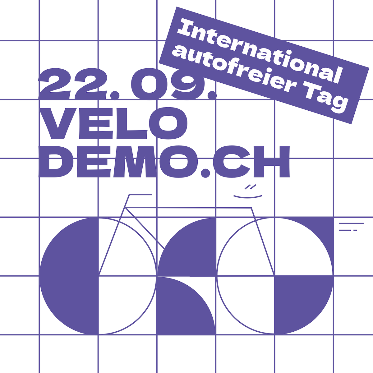 Velodemo in Zürich, 22.09.2023: Meh Platz für's Velo! 12 autofreie Tage pro Jahr!